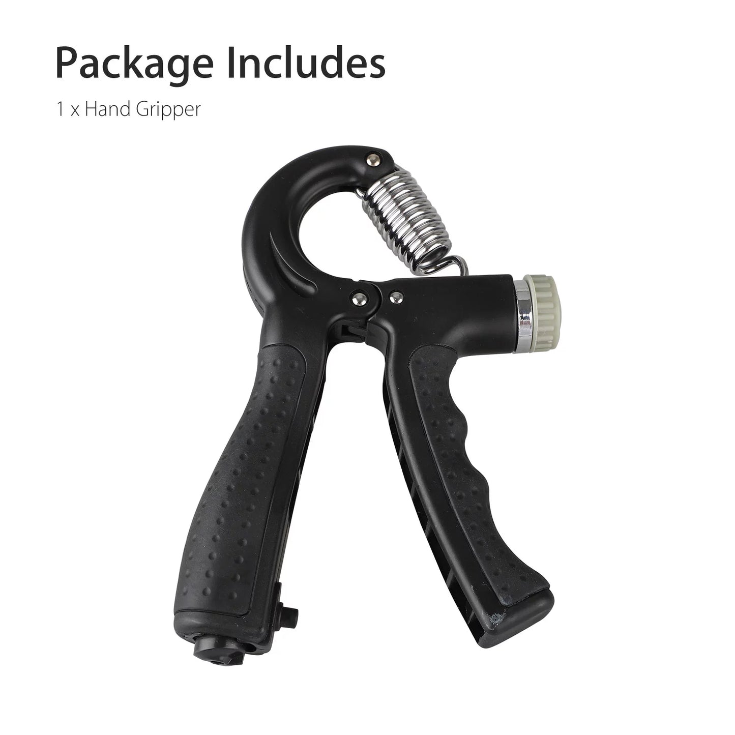 Hand Grip Strengthener, Hand Squeezer Exerciser Adjustable Resistance 22-132Lbs for Forearm Finger Train, Black